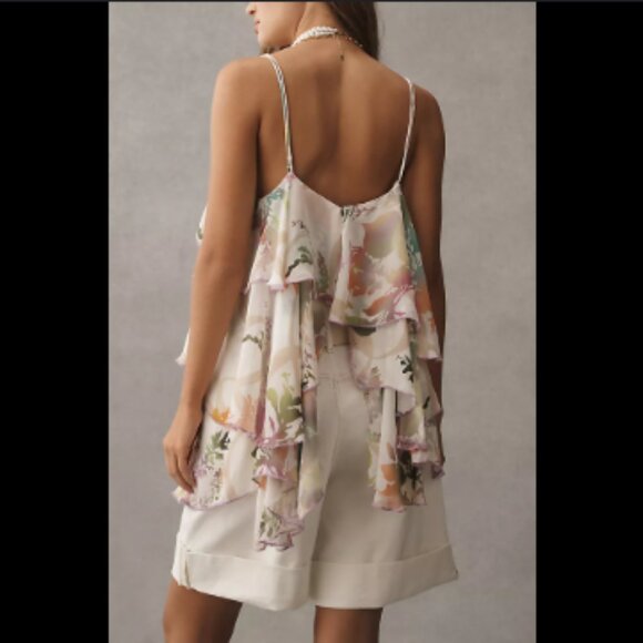 Brand New By Anthropologie Tiered Ruffled Blouse - Picture 2 of 5